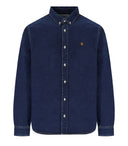 Carhartt Wip L/S Weldon Blue Shirt