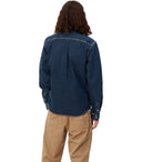 Carhartt Wip L/S Weldon Blue Shirt