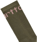 Carhartt WIP WIP Militaire groene sokken met logo