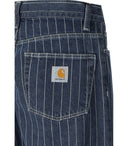 Carhartt Wip Orlean Blue White Jeans