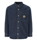 Carhartt Wip Orlean Blue White Overshirt