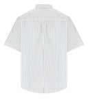 Carhartt Wip S/S Linus White Light Blue Shirt