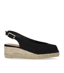 Castañer Dosalia Black Espadrille With Wedge