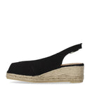 Castañer Dosalia Black Espadrille With Wedge