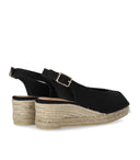 Castañer Dosalia Black Espadrille With Wedge