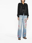 Palm Angels Palm Angels Flame Embroidered Shirt