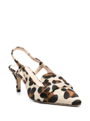 Parosh 70 mm Slingback-Pumps mit Leopardenmuster