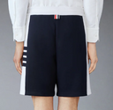 Thom Browne sweatshort met 4 bar ontworpen in effen klassiek loopback-jersey
