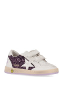 Golden Goose Ballstar Strap Glitter Upper Leather Toe Strap Star Heel And Spur