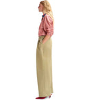 Essentiel Antwerp Jammer Beige Wide Leg Trousers