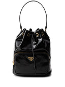 Prada Duet Patent Leather Bucket Bag