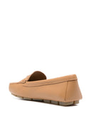 Prada Triangle Logo Leather Driving Loafers