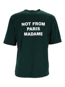 Dr�Le De Monsieur Dark Green Bold Slogan T Shirt