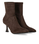 Sergio Levantesi Janet Dark Brown Heeled Enkle Boot