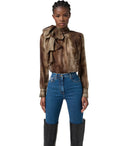Elisabetta Franchi Lizard Bluse