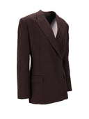 Anine Bing Aretha Blazer Marron Foncé