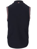Thom Browne Sleeveless Bd Shirt W/ Rwb Trim In Classic Pique
