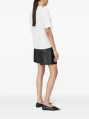 Anine Bing Jaylin T-Shirt Monogramm Elfenbein