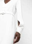 Parosh Parosh Belted V Neck Minidress