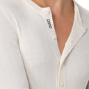 Gucci Ribbed Knit Silk T -skjorte