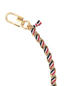 Thom Browne 63 Cm Rwb Woven Chain In Brass