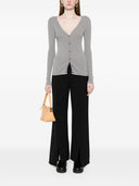 Parosh V Neck Ribbed Cardigan