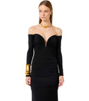 Elisabetta Franchi Red Carpet Black Dress