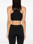 Palm Angels Monogram Jacquard Crop Top