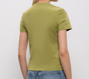 Ami Tshirt Ami De Coeur Contraste Cropped