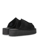 Clarks Wedge Black Platform Slide