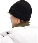 C.P. Company Black Ribbed Beanie