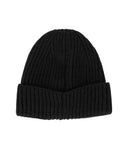 C.P. Company Black Ribbed Beanie
