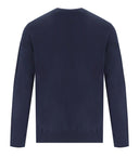 C.P. Firma Cotton Crepe Blue Crewneck -Jumper