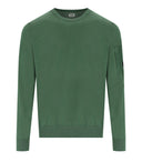 C.P. Firma Cotton Crepe Green Crewneck -Jumper