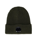 C.P. Company Military Green Ribbed Beanie