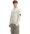 C.P. Company Off White Hooded Jumper