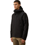 C.P. Firma Pro Tek Wyściełana Czarna Kurtka z kapturem