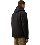 C.P. Firma Pro Tek Wyściełana Czarna Kurtka z kapturem