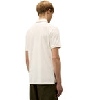 C.P. Company Stretch Piquet Gauze White Polo Shirt
