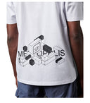 C.P. Company The Metropolis Series Badge Reverse Graphic White T Shirt