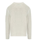 C.P. Company Vanisé White Melange Crewneck Jumper