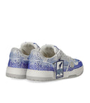 Crime London Off Court Og Blue Sneaker With Rhinestones