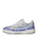 Crime London Off Court Og Blue Sneaker With Rhinestones