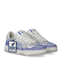 Crime London Off Court Og Blue Sneaker With Rhinestones
