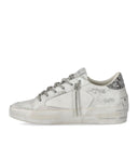 Crime London Sk8 Deluxe Wedge White Sneaker