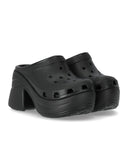 Crocs Siren Black Heeled Clog