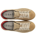 D.A.T.E. Base Deep Beige Red Sneaker