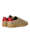 D.A.T.E. Base Deep Beige Red Sneaker