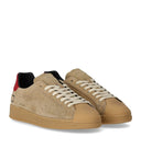 D.A.T.E. Base Deep Beige Red Sneaker