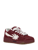 Palm Angels Venice Sneakers Suede Burgundy White